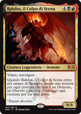 Rakdos, il Colpo di Scena  Fedeltà di Ravnica 199-Wizard of the Coast- nuvolosofumetti.