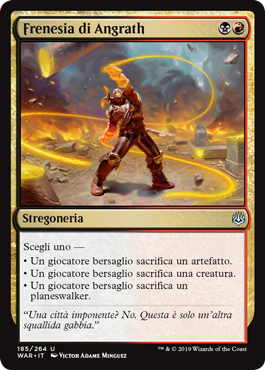 Frenesia di Angrath  La Guerra della Scintilla 185-Wizard of the Cost- nuvolosofumetti.