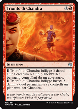 Trionfo di Chandra  La Guerra della Scintilla 121-Wizard of the Cost- nuvolosofumetti.