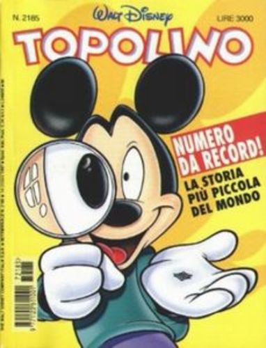 TOPOLINO 2185-WALT DISNEY ITA- nuvolosofumetti.