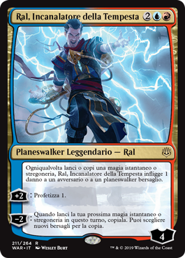 Ral, Incanalatore della Tempesta  La Guerra della Scintilla 211-Wizard of the Cost- nuvolosofumetti.
