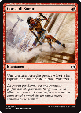 Corsa di Samut  La Guerra della Scintilla 142-Wizard of the Cost- nuvolosofumetti.
