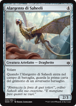Alargento di Saheeli  La Guerra della Scintilla 243-Wizard of the Cost- nuvolosofumetti.