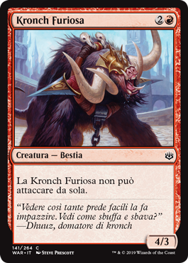 Kronch Furiosa  La Guerra della Scintilla 141-Wizard of the Cost- nuvolosofumetti.