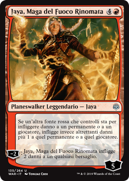 Jaya, Maga del Fuoco Rinomata  La Guerra della Scintilla 135-Wizard of the Cost- nuvolosofumetti.