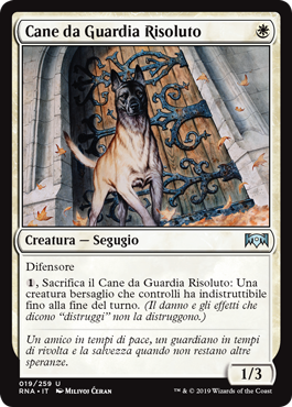 Cane da Guardia Risoluto  Fedeltà di Ravnica 19