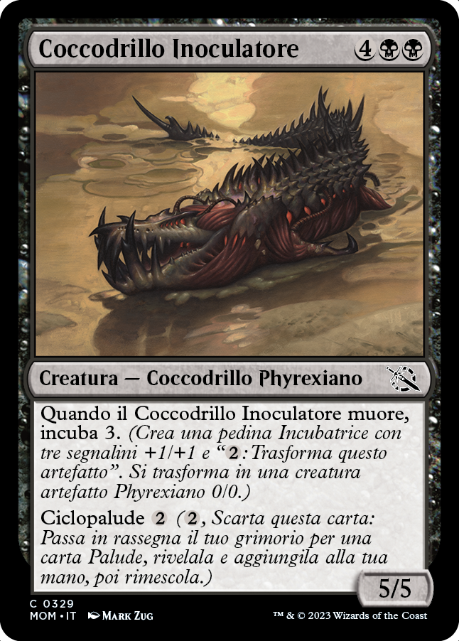 COCCODRILLO INOCULATORE  Avanzata delle macchine 329