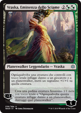 Vraska, Eminenza dello Sciame  La Guerra della Scintilla 236-Wizard of the Cost- nuvolosofumetti.