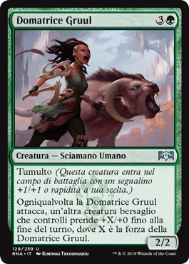 Domatrice Gruul  Fedeltà di Ravnica 129-Wizard of the Coast- nuvolosofumetti.