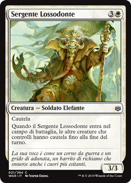 Sergente Lossodonte  La Guerra della Scintilla 21-Wizard of the Cost- nuvolosofumetti.
