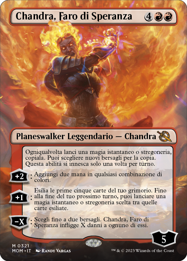 CHANDRA, FARO DI SPERANZA  Avanzata delle macchine 321