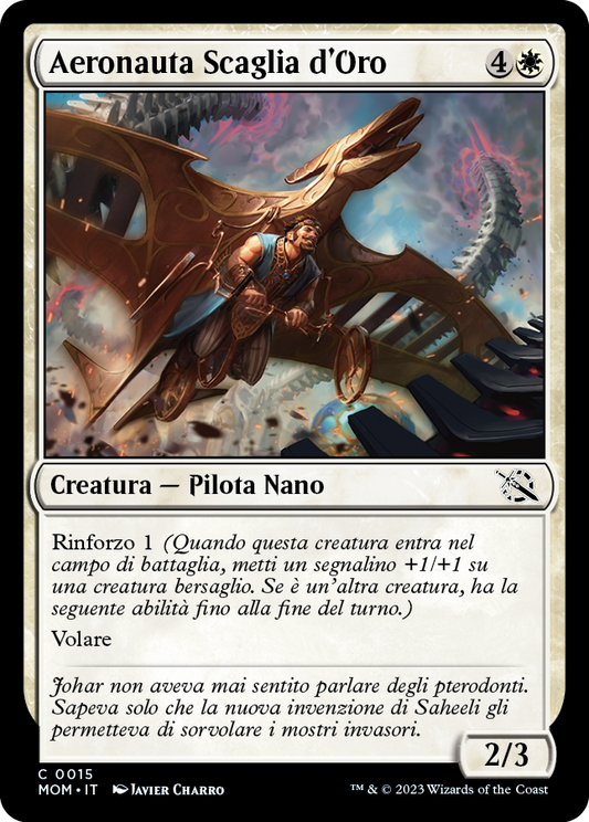 AERONAUTA SCAGLIA D'ORO  Avanzata delle macchine 15