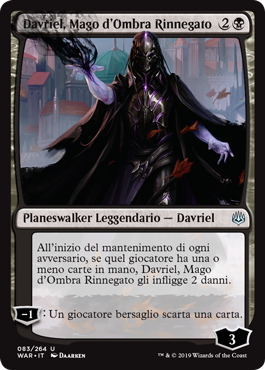Davriel, Mago d'Ombra Rinnegato  La Guerra della Scintilla 83-Wizard of the Cost- nuvolosofumetti.