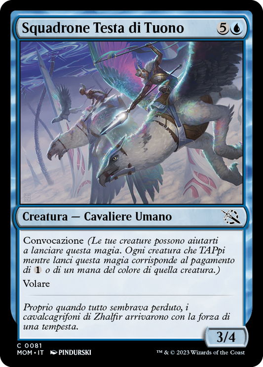 SQUADRONE TESTA DI TUONO  Avanzata delle macchine 81
