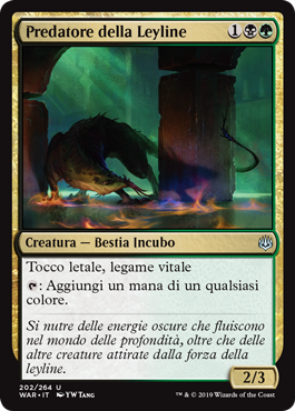 Predatore della Leyline  La Guerra della Scintilla 202-Wizard of the Cost- nuvolosofumetti.
