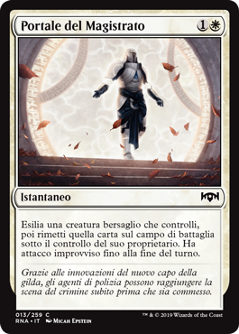 Portale del Magistrato  Fedeltà di Ravnica 13-Wizard of the Coast- nuvolosofumetti.