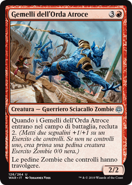 Gemelli dell'Orda Atroce  La Guerra della Scintilla 126-Wizard of the Cost- nuvolosofumetti.