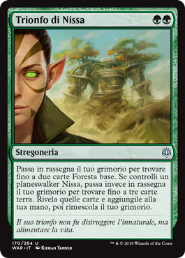 Trionfo di Nissa  La Guerra della Scintilla 170-Wizard of the Cost- nuvolosofumetti.