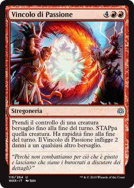 Vincolo di Passione  La Guerra della Scintilla 116-Wizard of the Cost- nuvolosofumetti.