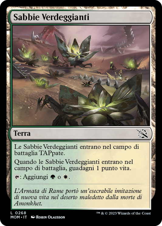 SABBIE VERDEGGIANTI  Avanzata delle macchine 268