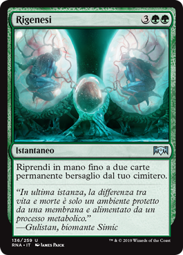 Rigenesi  Fedeltà di Ravnica 136-Wizard of the Coast- nuvolosofumetti.