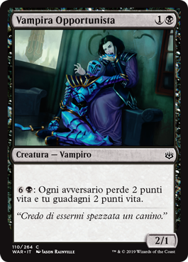 Vampira Opportunista  La Guerra della Scintilla 110-Wizard of the Cost- nuvolosofumetti.