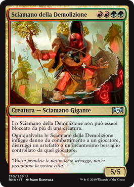 Sciamano della Demolizione  Fedeltà di Ravnica 210