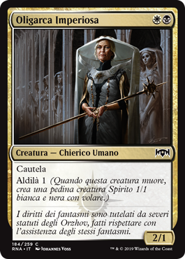 Oligarca Imperiosa  Fedeltà di Ravnica 184-Wizard of the Coast- nuvolosofumetti.