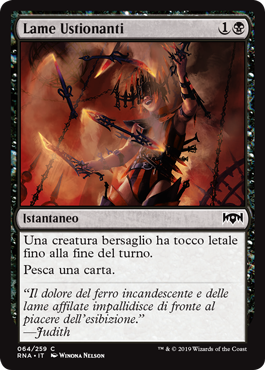 Lame Ustionanti  Fedeltà di Ravnica 64-Wizard of the Coast- nuvolosofumetti.
