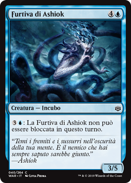 Furtiva di Ashiok  La Guerra della Scintilla 40-Wizard of the Cost- nuvolosofumetti.