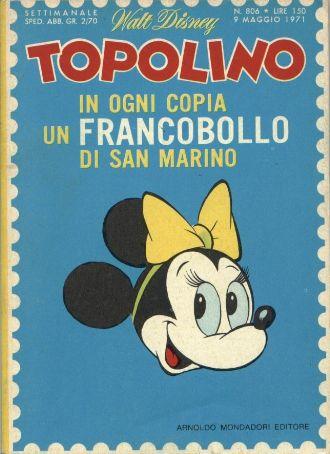 TOPOLINO 806-MONDADORI- nuvolosofumetti.