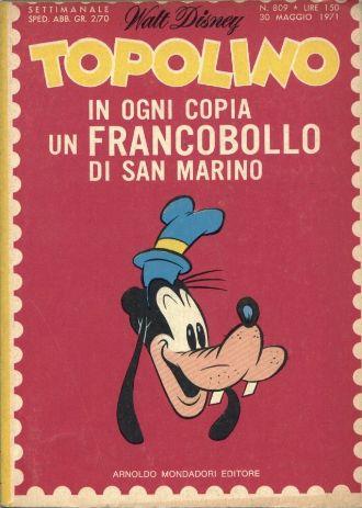 TOPOLINO 809-MONDADORI- nuvolosofumetti.