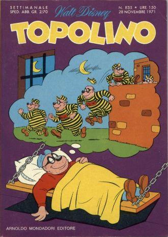 TOPOLINO 835-MONDADORI- nuvolosofumetti.