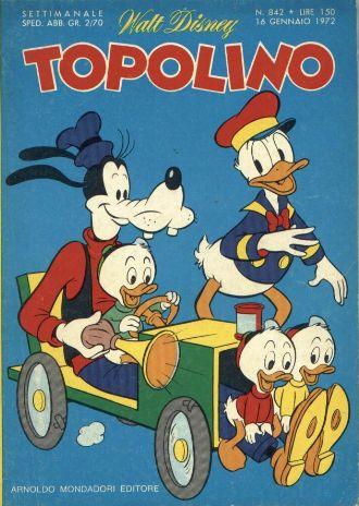 TOPOLINO 842-MONDADORI- nuvolosofumetti.