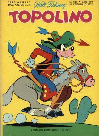 TOPOLINO 847-MONDADORI- nuvolosofumetti.