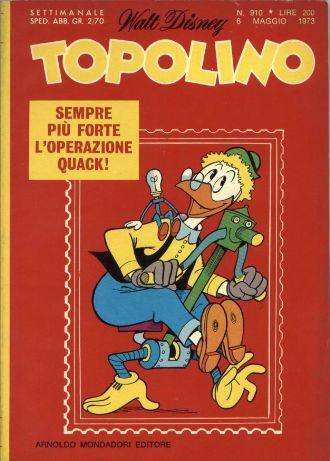 TOPOLINO 910-MONDADORI- nuvolosofumetti.