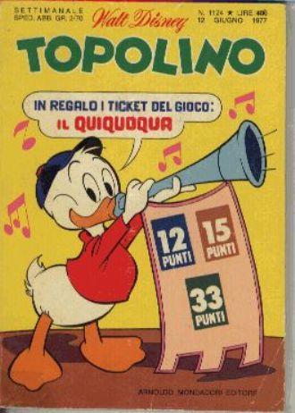 TOPOLINO 1125-MONDADORI- nuvolosofumetti.