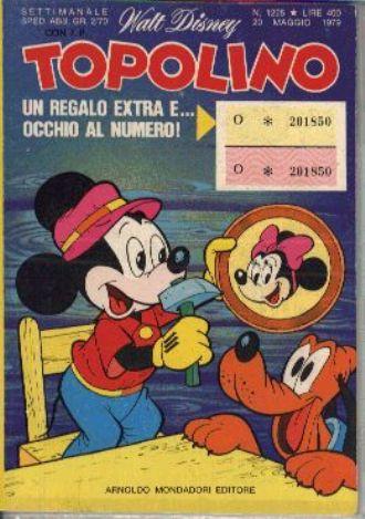 TOPOLINO 1225-MONDADORI- nuvolosofumetti.