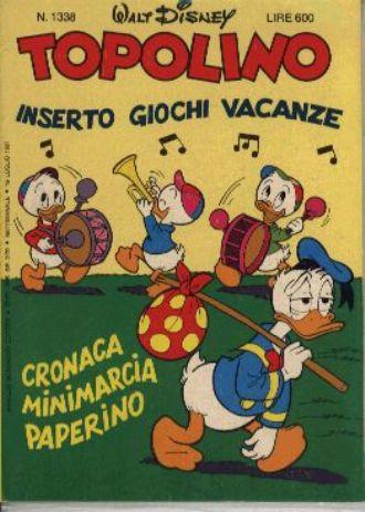 TOPOLINO 1338-MONDADORI- nuvolosofumetti.