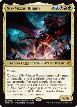 Niv-Mizzet Rinato  La Guerra della Scintilla 208-Wizard of the Cost- nuvolosofumetti.