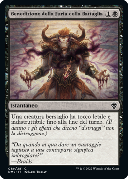 BENEDIZIONE DELLA FURIA DELLA BATTAGLIA  Dominaria Unita 80