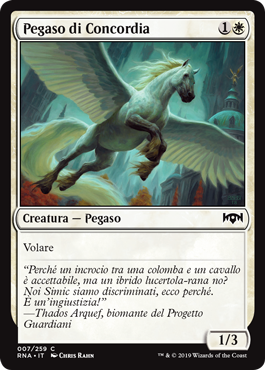 Pegaso di Concordia  Fedeltà di Ravnica 7-Wizard of the Coast- nuvolosofumetti.