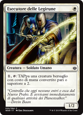 Esecutore delle Legirune  La Guerra della Scintilla 20-Wizard of the Cost- nuvolosofumetti.