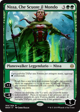 Nissa, Che Scuote il Mondo  La Guerra della Scintilla 169-Wizard of the Cost- nuvolosofumetti.