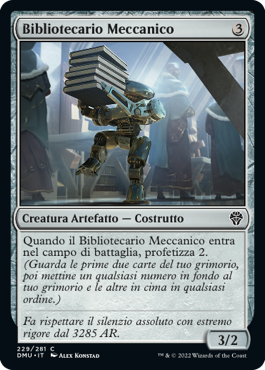 BIBLIOTECARIO MECCANICO  Dominaria Unita 229