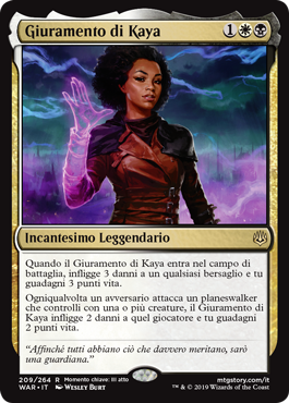Giuramento di Kaya  La Guerra della Scintilla 209-Wizard of the Cost- nuvolosofumetti.