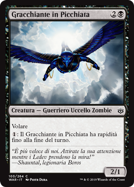 Gracchiante in Picchiata  La Guerra della Scintilla 103-Wizard of the Cost- nuvolosofumetti.