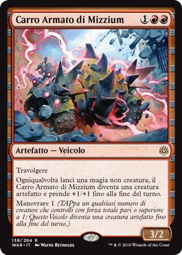 Carro Armato di Mizzium  La Guerra della Scintilla 138-Wizard of the Cost- nuvolosofumetti.