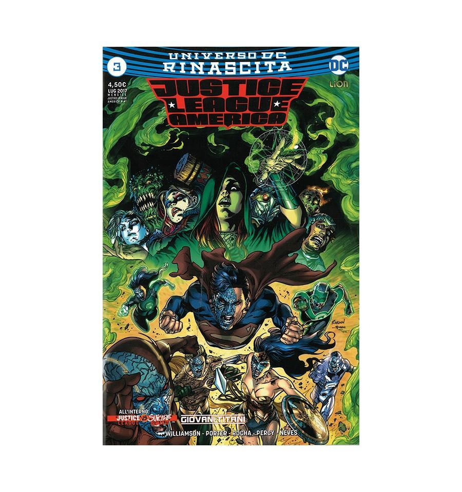 JUSTICE LEAGUE AMERICA rinascita # 3 variant-LION- nuvolosofumetti.