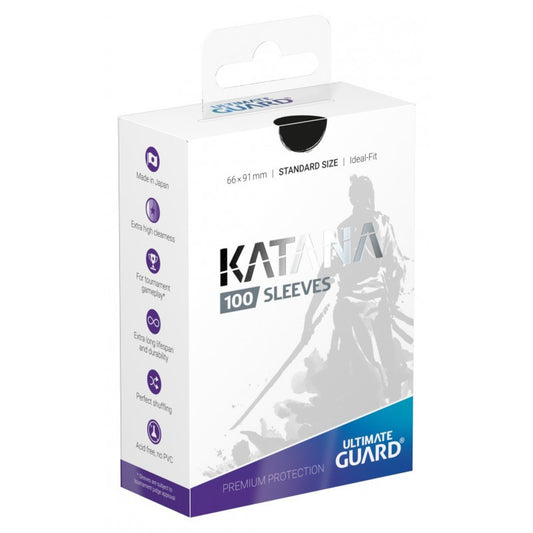 Ultimate Guard Katana Sleeves: Standard Size Black (100)